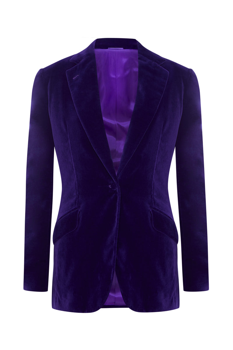 Purple Velvet Jacket - Annie's Ibiza