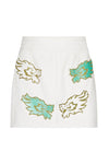White Jade Dragon Skirt - Annie's Ibiza
