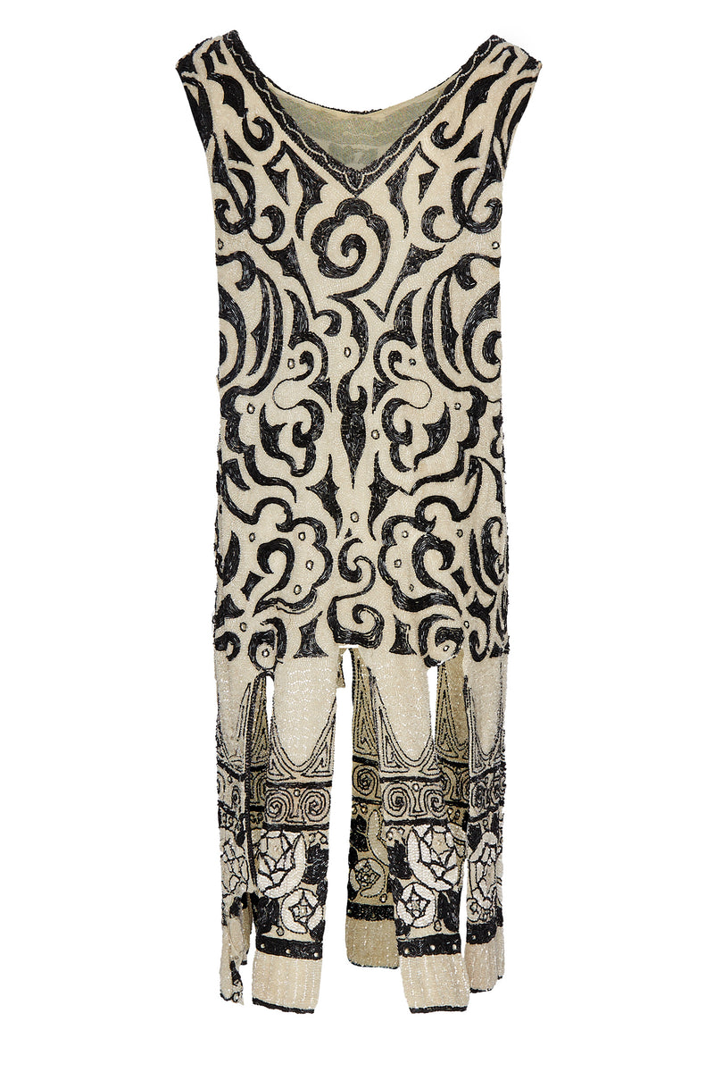 1920s Hand Beaded Swirl Patterned Fringe Dress Annie's Ibiza Online 1920s Hand Beaded Swirl Patterned Fringe Dress Annie's Ibiza Online