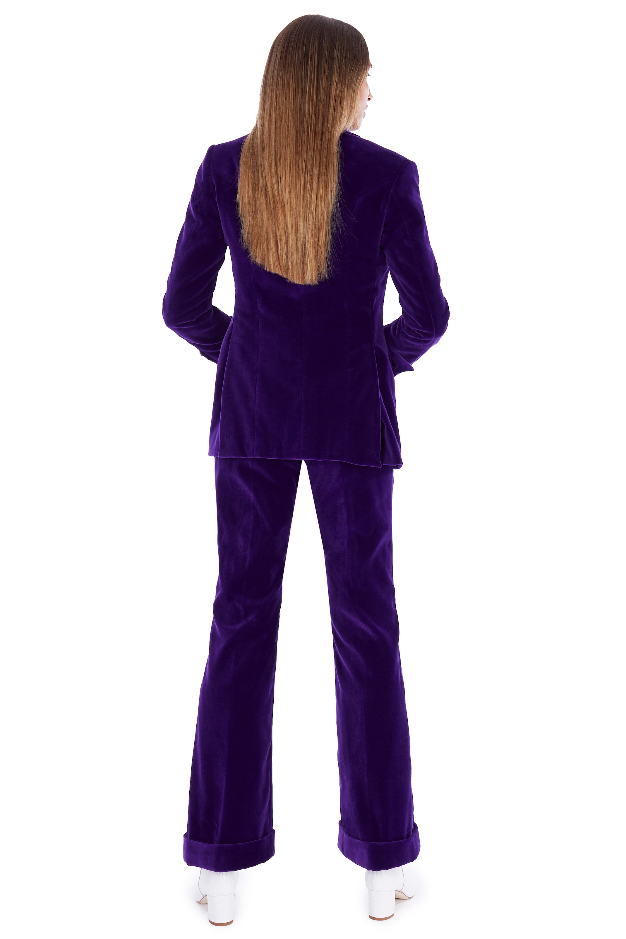 Purple hot sale velvet coat