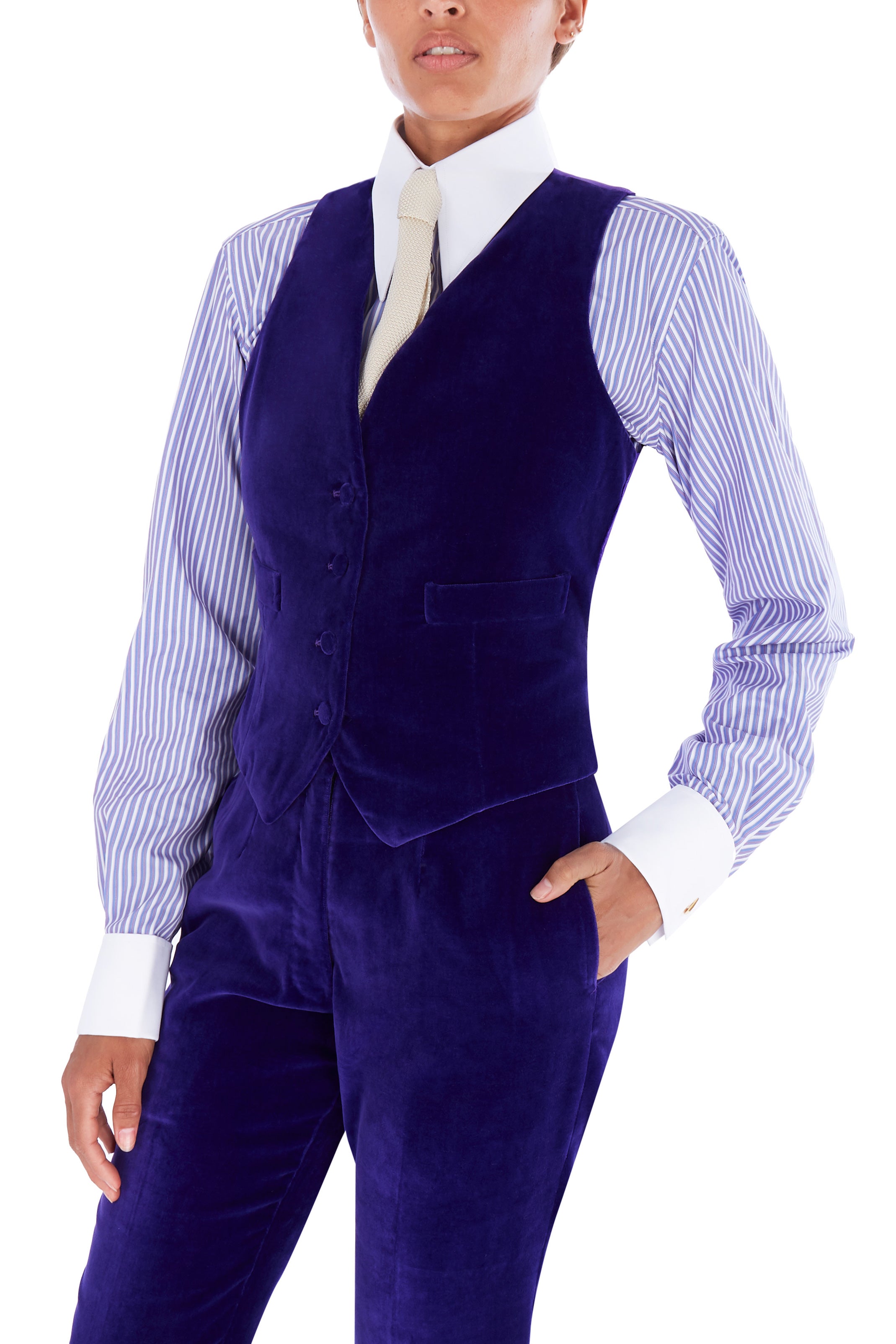 Velvet waistcoat on sale