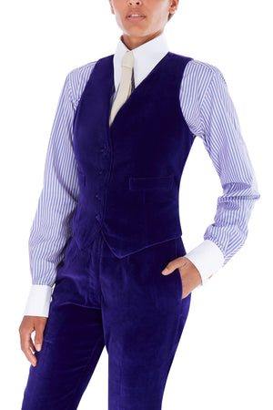 Purple Velvet Waistcoat - Annie's Ibiza