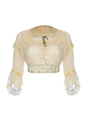 1810 Morning Dawn Myst Petticoat Corset, Blouse with Matching Skirt. Rent: £140/Day