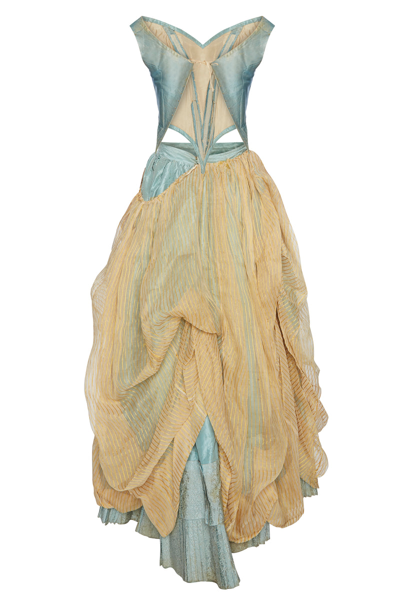 1810 Morning Dawn Myst Petticoat Corset, Blouse with Matching Skirt. Rent: £140/Day