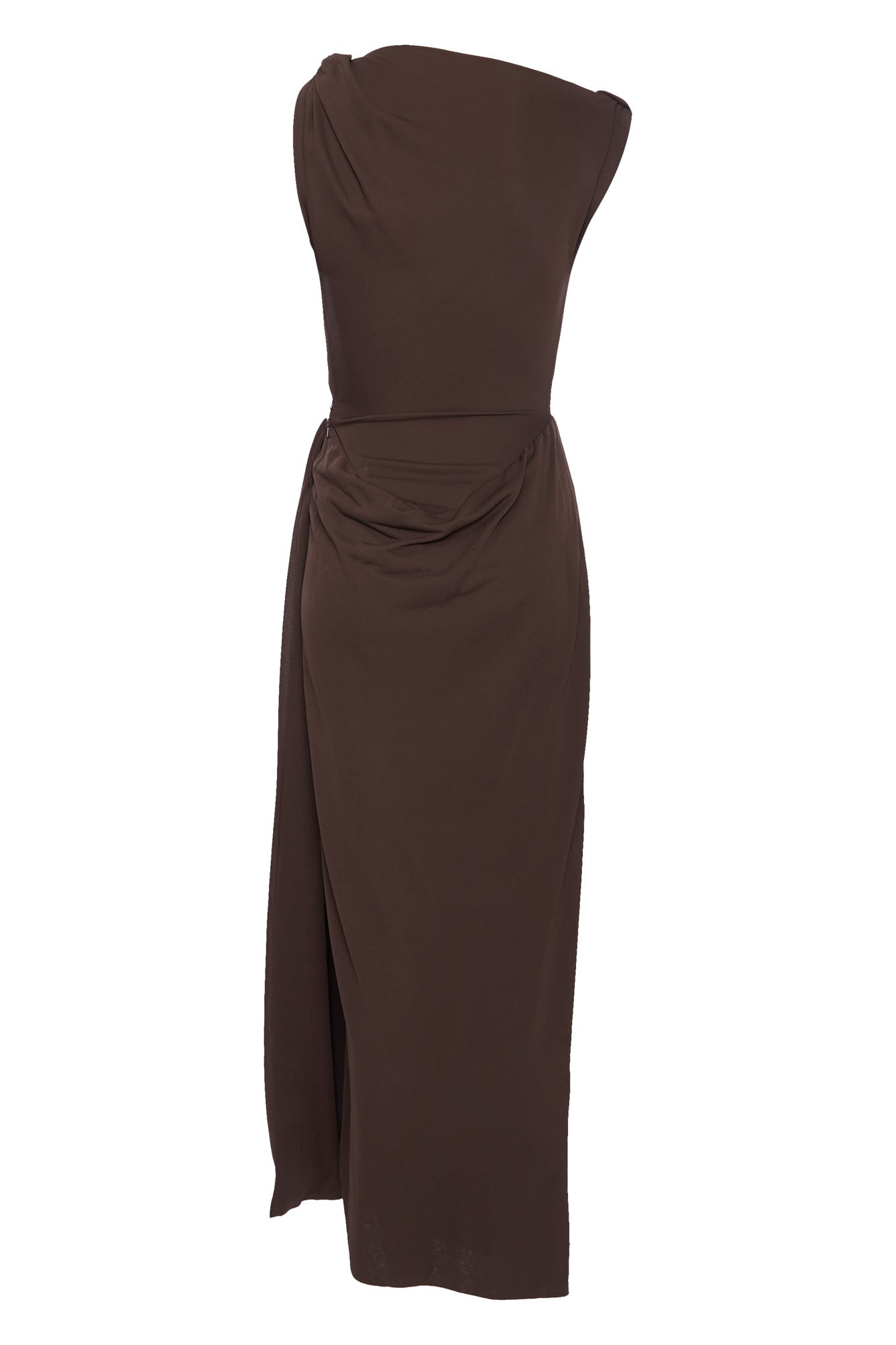 2000s Vivienne Westwood Anglomania Mahogany Dress. Rent: £55/Day