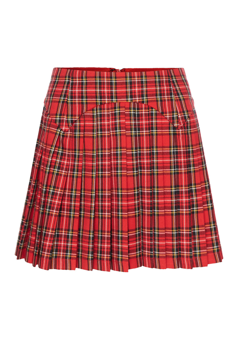 Tartan Red Skirt - Annie's Ibiza