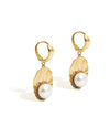 Crown Shell Earrings with Pearls - Annie's Ibiza