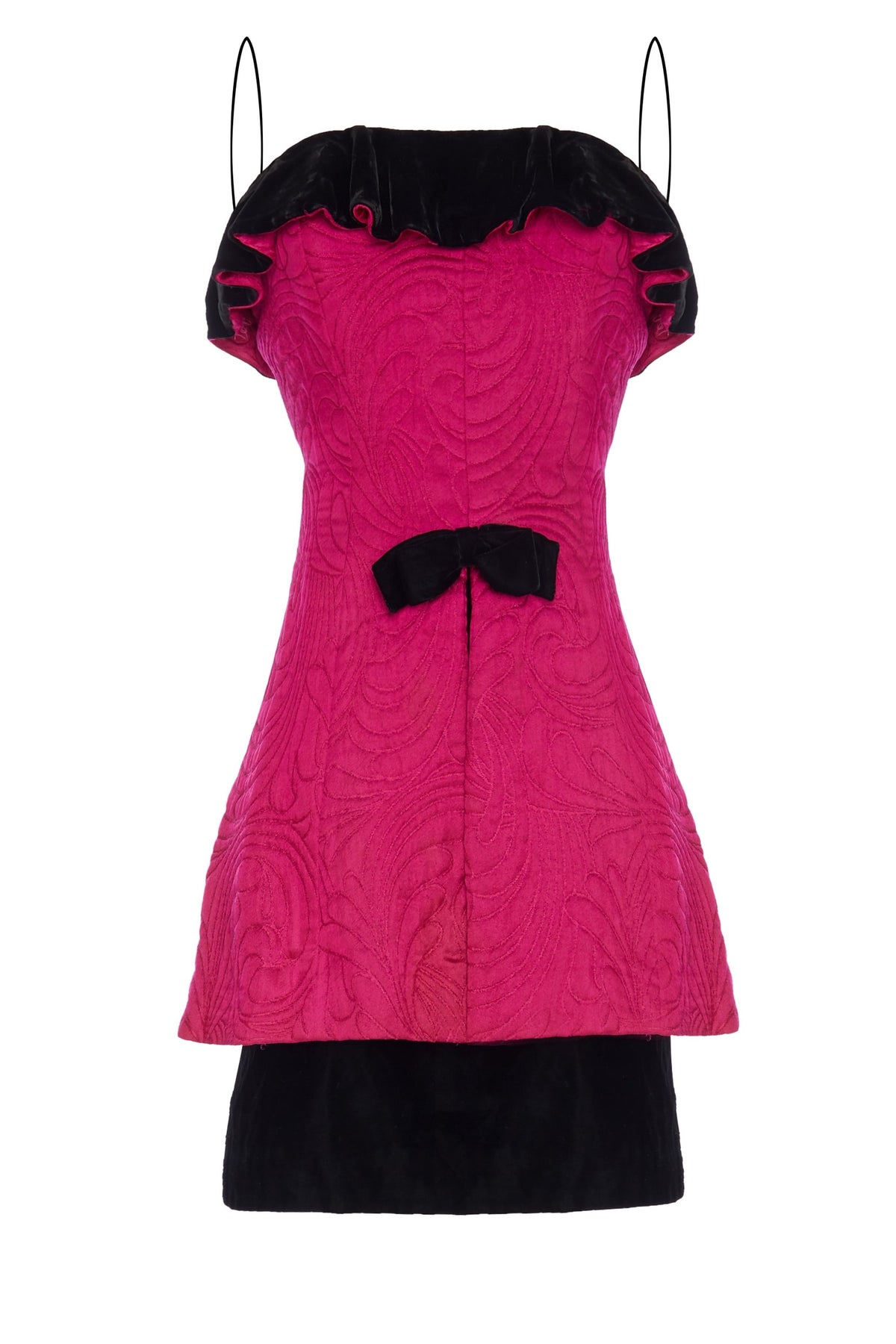 annie mini dress pink 21Six ANNIE CHIFFON FUNNEL MINI DRESS