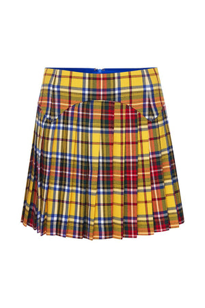 Tartan Yellow Skirt - Annie's Ibiza